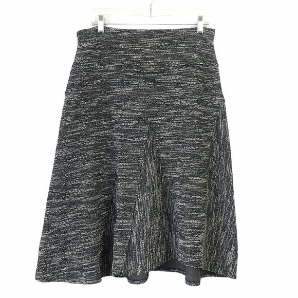 Halogen Woven A-Line Knit Stretch Midi Skirt #454